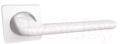 Ручка дверная Ренц Лана / INDH 95-02 MSW/CP (матовый супер белый/хром блестящий)