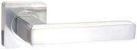 Ручка дверная Ренц Арона / INDH 96-02 MSW/CP (матовый супер белый/хром блестящий) - 