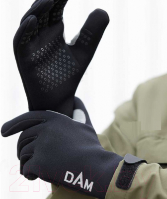 Перчатки для охоты и рыбалки DAM Light Neo Liner / 76506 (L, черный)