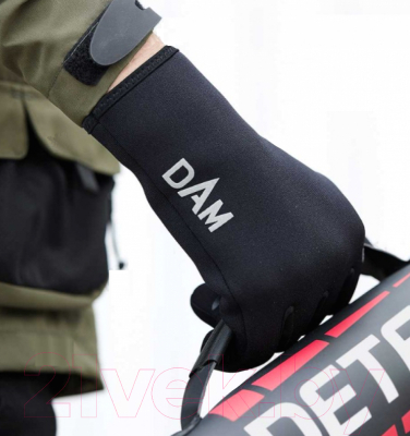 Перчатки для охоты и рыбалки DAM Light Neo Liner / 76507 (XL, черный)