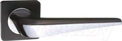 Ручка дверная Ренц Фиоре / INDH 425-02 B/CP (черный/хром блестящий)