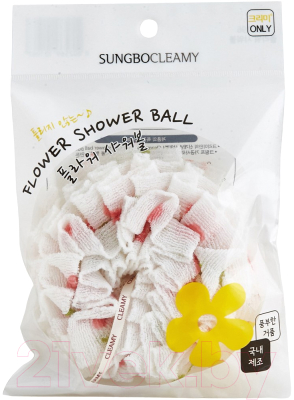 Мочалка для тела Sungbo Cleamy Clean&Beauty Flower Shower Ball