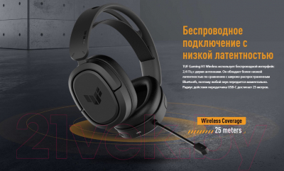 Беспроводные наушники Asus TUF Gaming H1 Wireless