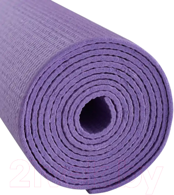 Коврик для йоги и фитнеса Starfit FM-101 PVC (183x61x0.3см, фиолетовый пастель)