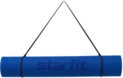 Коврик для йоги и фитнеса Starfit FM-201 TPE (183x61x0.4см, темно-синий/синий)