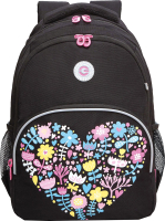 Школьный рюкзак Grizzly RG-360-2 (черный) - 