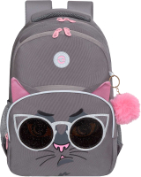 Школьный рюкзак Grizzly RG-360-7 (серый) - 