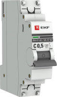 Выключатель автоматический EKF ВА 47-63 1P 0.5А (C) 4.5kA PROxima / mcb4763-1-0.5C-pro - 