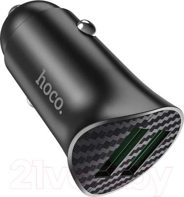 Адаптер питания автомобильный Hoco Z39 (черный)
