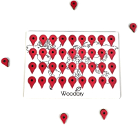Набор аксессуаров для декора настенного Woodary 3236 - 