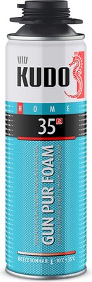 Пена монтажная Kudo Home 35 Полиуретановая профессиональная всесезонная / KUPHP06U35 (650мл) - 
