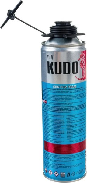 Пена монтажная Kudo Home 35 Полиуретановая профессиональная всесезонная / KUPHP06U35 (650мл)