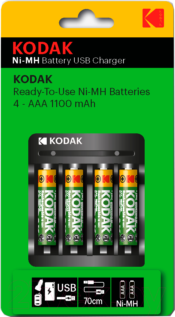 Зарядное устройство для аккумуляторов Kodak USB Overnight Charger / Б0056004