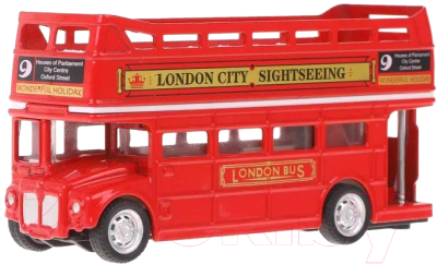 Автобус игрушечный Пламенный мотор Лондонский двухэтажный / 870830