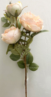 Искусственное растение Артфлора Роза / 110042 (кремовый) - 