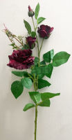 Искусственное растение Артфлора Роза / 110043 (пурпурный) - 