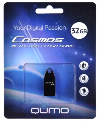 Usb flash накопитель Qumo Cosmos Silver 2.0 32GB QM32GUD-Cos / Q19481