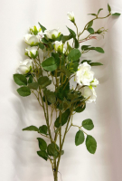 Искусственное растение Артфлора Роза кустовая мелкая / 110018 (белый) - 