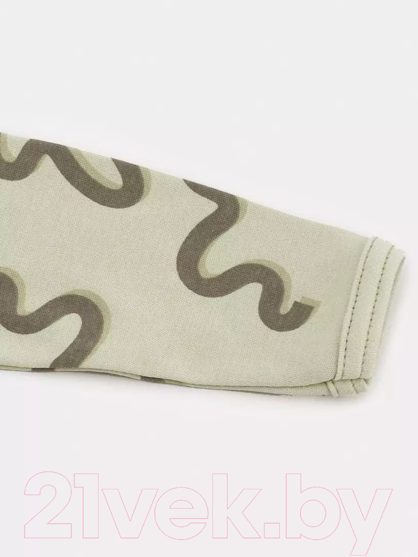 Боди для малышей Rant Hugs And Kisses С длинным рукавом / 6473/2-68 (Pattern Green, р.68) — фото 3
