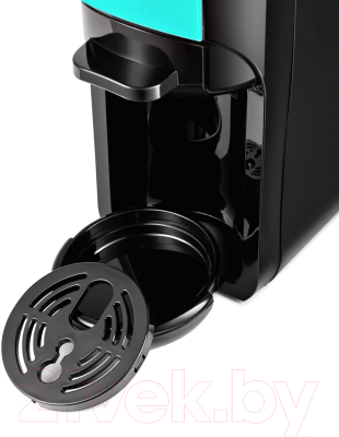 Капсульная кофеварка Kitfort KT-7105-3 3 в 1 (черно-бирюзовый)