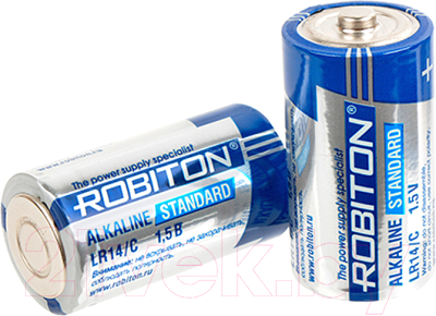 Комплект батареек Robiton Standard LR14 BL2 / БЛ12287