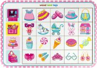 

Развивающий игровой набор WoodLand Toys, Досочки ассоциации для девочек / 093106