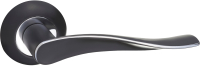 Ручка дверная Ренц Модена / INDH 427-08 B/CP (черный/хром блестящий) - 