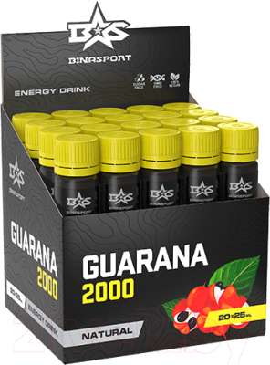 Энергетический напиток Binasport Гуарана 2000 мг (20x25мл, натуральный вкус)