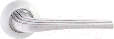 Ручка дверная Ренц Терамо / INDH 429-08 MSW/CP (матовый супер белый/хром блестящий)