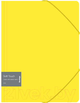 Папка для бумаг Berlingo Soft Touch / FB4_A4984 (желтый)
