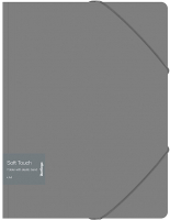 Папка для бумаг Berlingo Soft Touch / FB4_A4985 (серый) - 