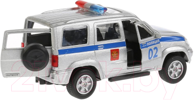 Автомобиль игрушечный Технопарк UAZ Patriot Полиция / SB-17-81-UP-P-WB