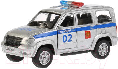 Автомобиль игрушечный Технопарк UAZ Patriot Полиция / SB-17-81-UP-P-WB