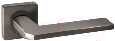 Ручка дверная Ренц Кераско / INDH 97-02 MBN/CP (матовый черный никель/хром блестящий)