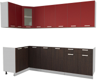 

Готовая кухня, Мила 12x26 без столешницы