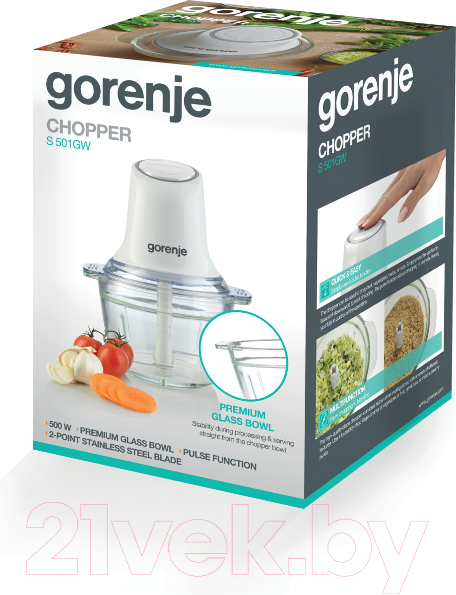 Измельчитель-чоппер Gorenje S501GW — фото 6