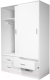Миниатюра изображения товара Шкаф-купе ФорестДекоГрупп ГН 003-04 (белый матовый)