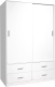 Шкаф-купе ФорестДекоГрупп ГН 003-04 (белый матовый) -
