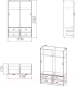 Миниатюра изображения товара Шкаф-купе ФорестДекоГрупп ГН 003-04 (белый матовый)