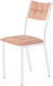 Стул AMC Comfort 3К6.7 (кожзам коралл/белый) - 