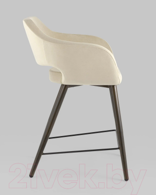 Стул барный Stool Group Саймон / fb-saimon-plb-awd-vl-18 (велюр бежевый)