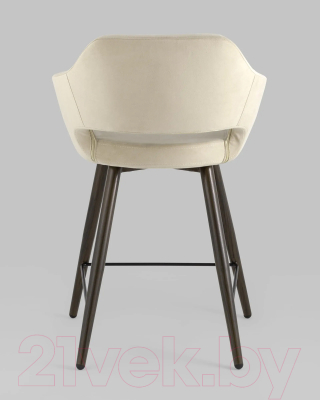 Стул барный Stool Group Саймон / fb-saimon-plb-awd-vl-18 (велюр бежевый)