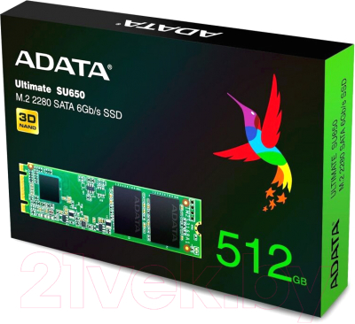 SSD диск A-data Ultimate SU650 512GB (ASU650NS38-512GT-C)