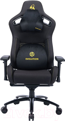 Кресло геймерское Evolution Legend (черный/золотой)
