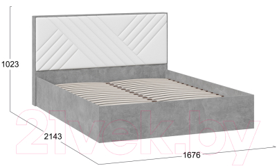 Купить Каркас кровати ТриЯ Хилтон универсальный тип 1 160x200 в Бобруйске