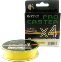 

Леска плетеная Kraken, Procaster 4X 100м 0.10мм