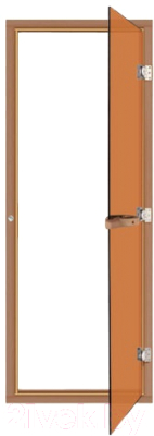 Стеклянная дверь для бани/сауны Sawo 7/19 с порогом / 730-4SGD (бронза)