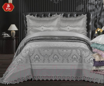 Набор текстиля для спальни Karven Karya / Y 865 KARYA (Gri/серый)