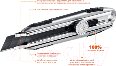 Нож пистолетный Olfa X-design OL-MXP-L