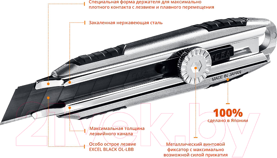 Нож пистолетный Olfa X-design OL-MXP-L